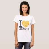 T-shirt J'aime le fromage (Devant entier)