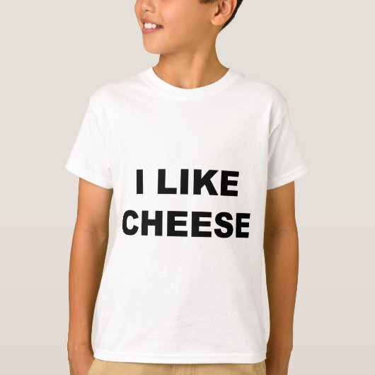 T-shirt J'aime le fromage (Devant)