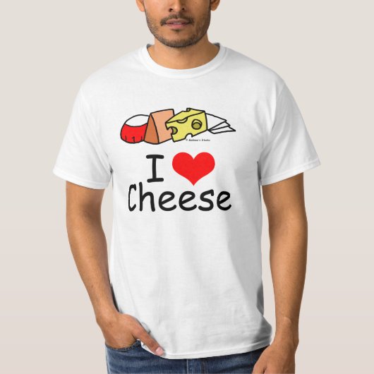 T-shirt J'aime le fromage (Devant)