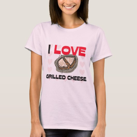 T-shirt J'aime le fromage grillé (Devant)