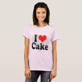 T-shirt J'aime le gâteau (Devant entier)