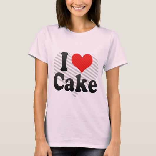 T-shirt J'aime le gâteau (Devant)