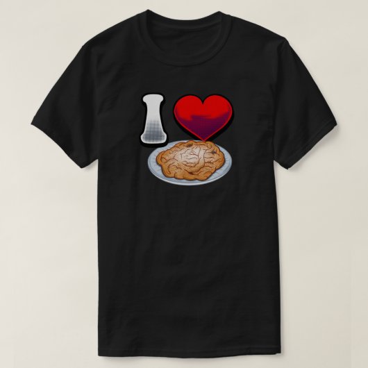 T-shirt J'aime le gâteau entonnoir (Design devant)