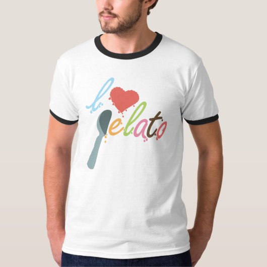 T-shirt J'aime le gelato (Devant)