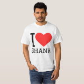 T-shirt J'aime le ghana (Devant entier)