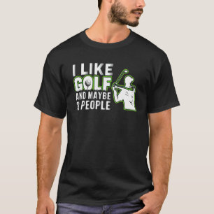 T-shirt J'Aime Le Golf Et Peut-Être 3 Personnes Golf Papa