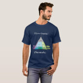 T-shirt J'aime le granit… Plutonically (foncé) (Devant entier)
