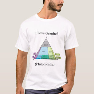 T-shirt J'aime le granite...plutoniquement (clair)