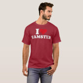 T-shirt J'aime le hamster (Devant entier)