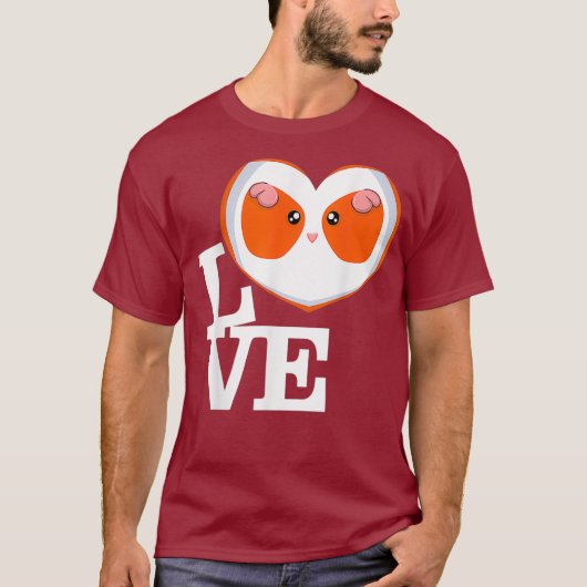 T-shirt J'aime le hamster (Devant)