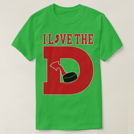 T-shirt J'aime le hockey des diables D (Design devant)