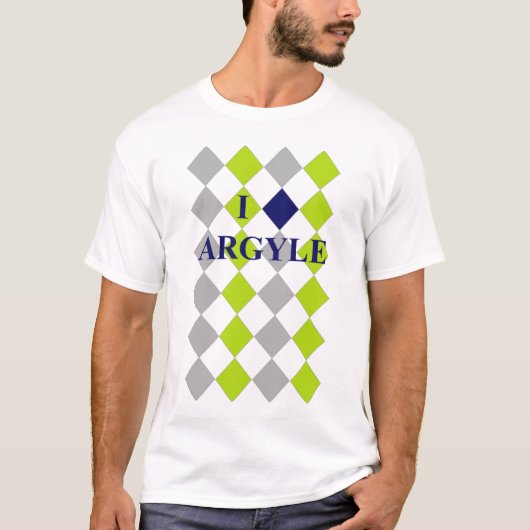 T-shirt J'aime le Jacquard - hommes ! (Devant)