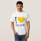 T-shirt J'aime le jaune (Devant entier)