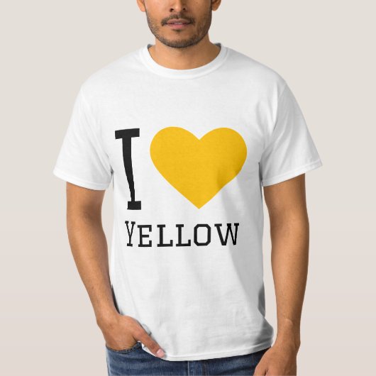 T-shirt J'aime le jaune (Devant)