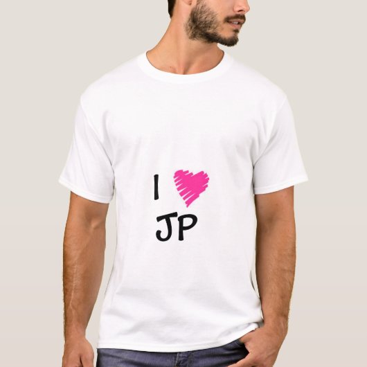 T-shirt j'aime le JP (Devant)