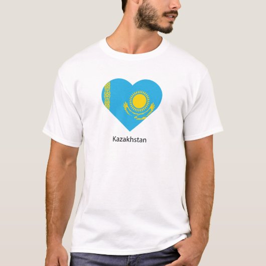 T-shirt J'aime le Kazakhstan (Devant)
