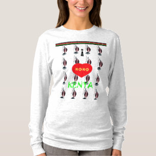 T-shirt J'aime le Kenya Massai Design