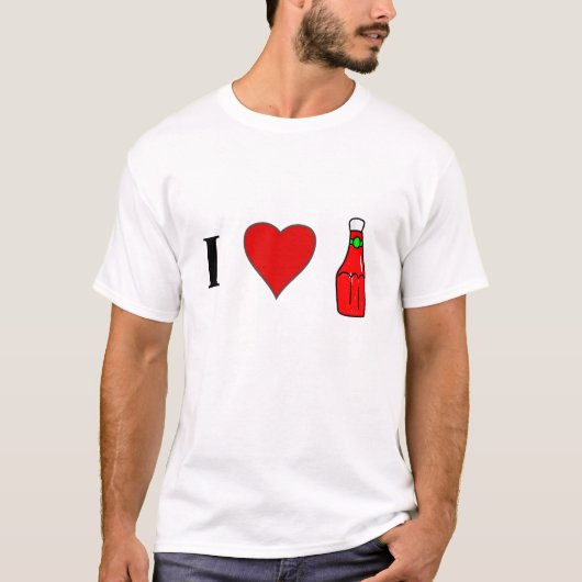 T-shirt J'aime le ketchup (Devant)