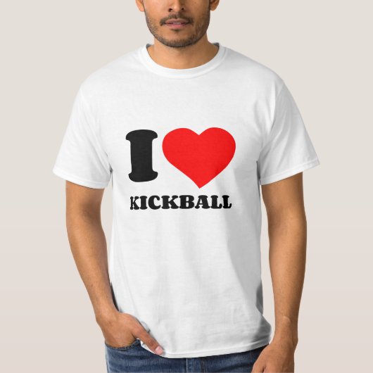 T-SHIRT J'AIME LE KICKBALL (Devant)