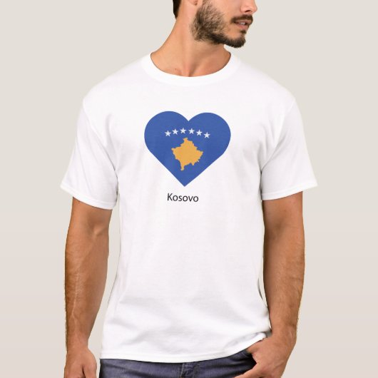 T-shirt J'aime le Kosovo (Devant)