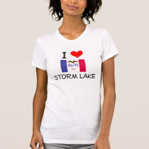 T-shirt J'aime le LAC Iowa de TEMPÊTE