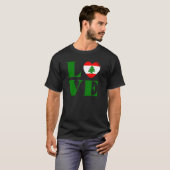 T-shirt J'aime le Liban (Devant entier)