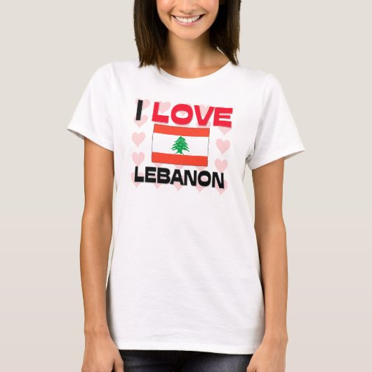 T-shirt J'aime le Liban (Devant)