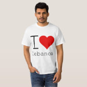T-shirt J'aime le Liban (Devant entier)