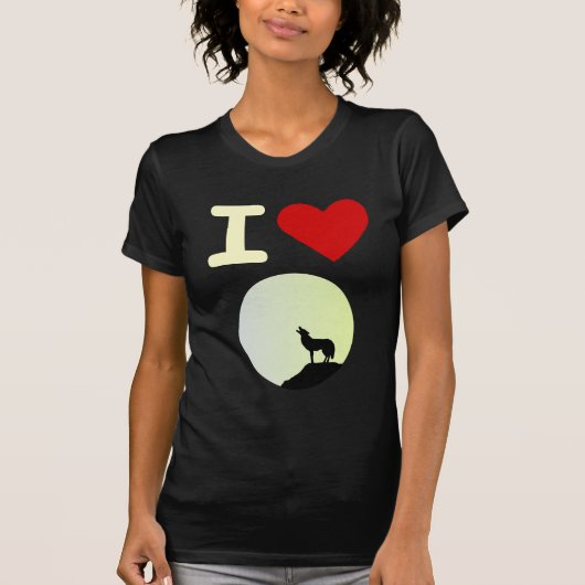 T-shirt J'aime le loup (Devant)