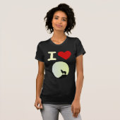 T-shirt J'aime le loup (Devant entier)