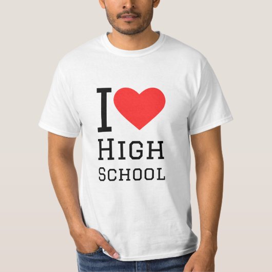 T-shirt J'aime le lycée (Devant)