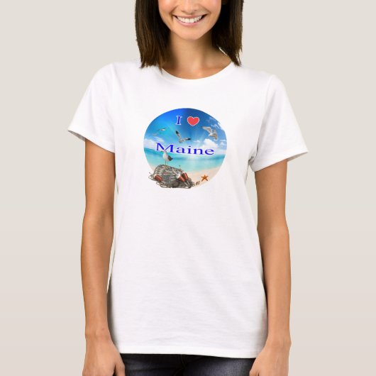 T-shirt J'aime le Maine (Devant)