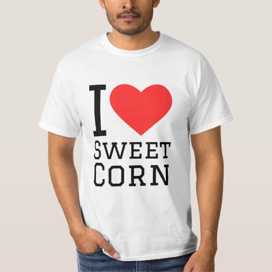 T-shirt J'aime le maïs sucré (Devant)