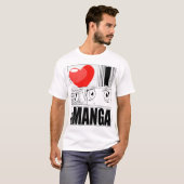 T-shirt J'aime le Manga (Devant entier)