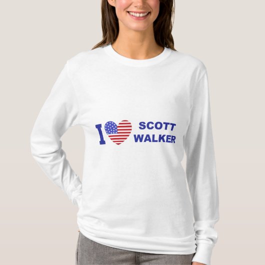 T-shirt J'aime le marcheur de Scott (Devant)