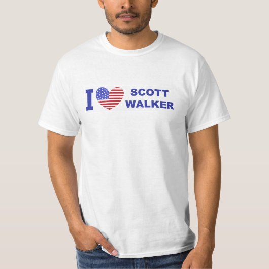T-shirt J'aime le marcheur de Scott (Devant)