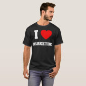 T-shirt J'aime le marketing (Devant entier)