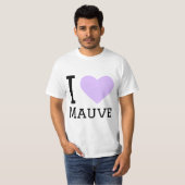 T-shirt J'aime le mauve (Devant entier)