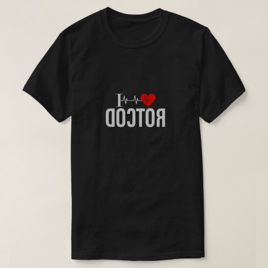 T-SHIRT J'AIME LE MÉDECIN INFIRMIER (Design devant)