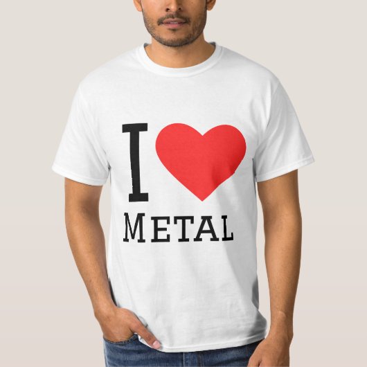 T-shirt J'aime le métal (Devant)