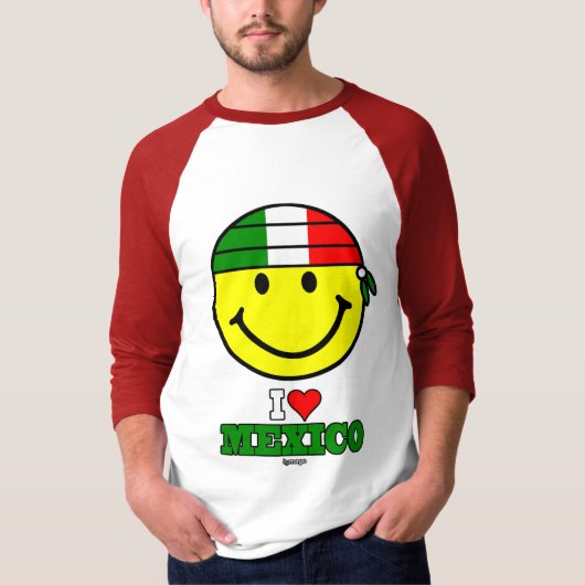 T-SHIRT J'AIME LE MEXIQUE (Devant)