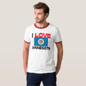 T-shirt J'aime le Minnesota (Devant entier)