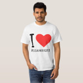 T-shirt J'aime le Mozambique (Devant entier)