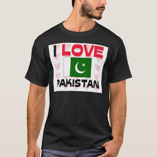 T-shirt J'aime le Pakistan (Devant)