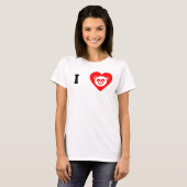 T-SHIRT J'AIME LE PANDA (Devant entier)