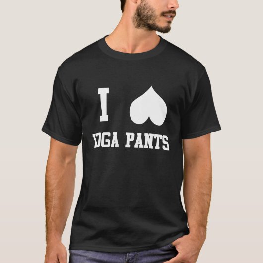 T-shirt J'aime le pantalon de yoga (Devant)