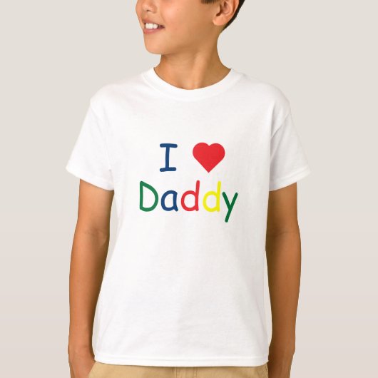 T-shirt J'aime le papa (Devant)