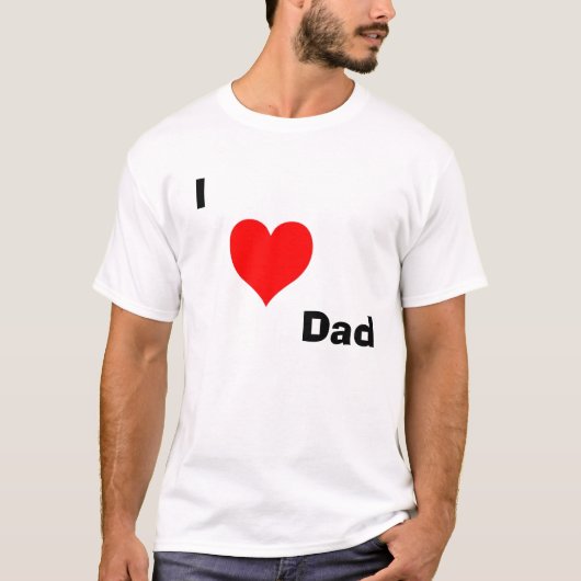 T-shirt J'aime le papa (Devant)