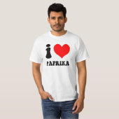 T-shirt J'aime le paprika (Devant entier)