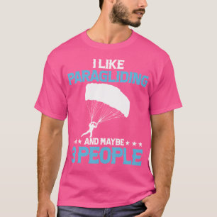 T-shirt J'Aime Le Parapente Et Peut-Être 3 Personnes En Sk